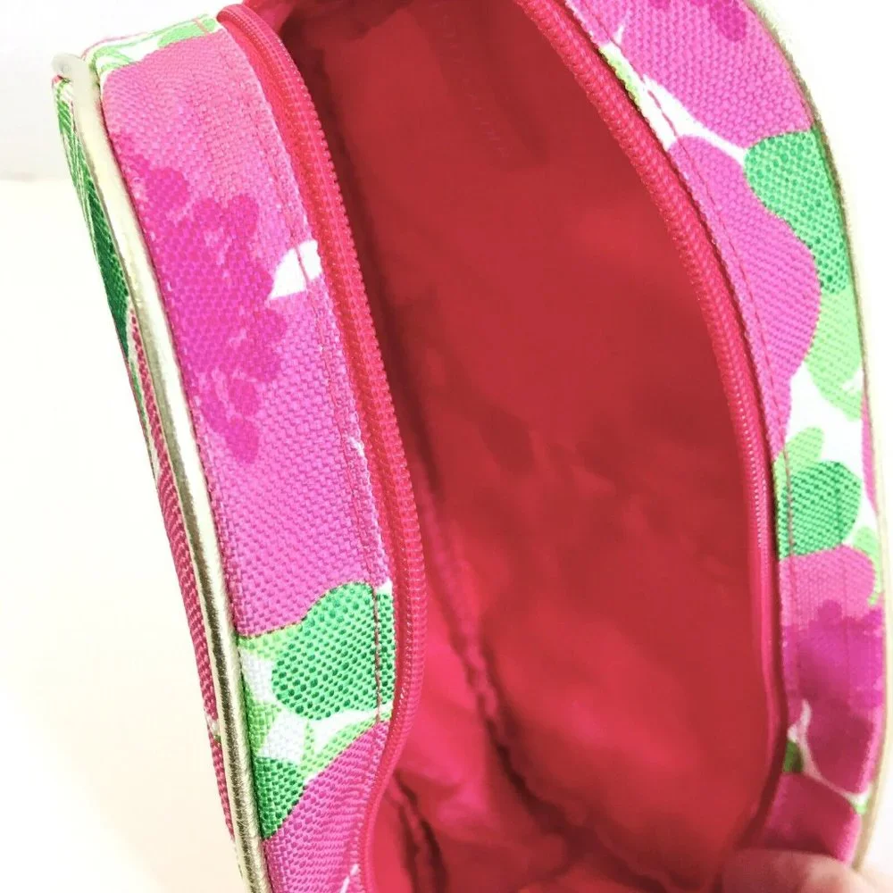 Lilly Pulitzer For Estee Lauder Floral Cosmetic Makeup Bag